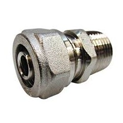 ADAPTADOR NIQUELADO PARA MANIFOLD 16*1/2